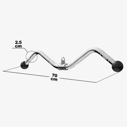 Curlstång Gummikulor Kabelstång 75cm