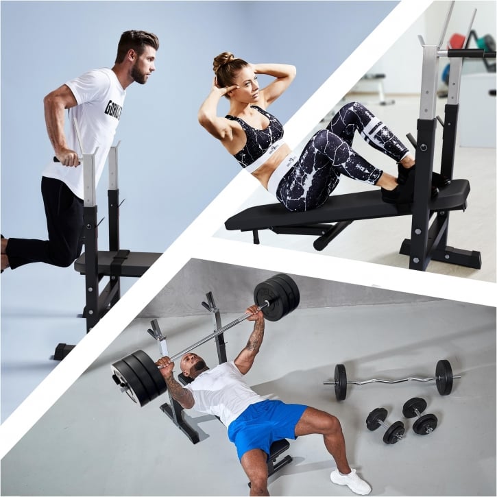 Bänkpress BLACK Skivstång 38kg