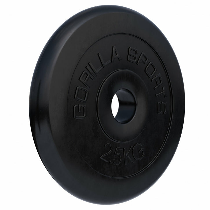 Viktskivor GUMMI Gjutjärn 1,25–25kg
