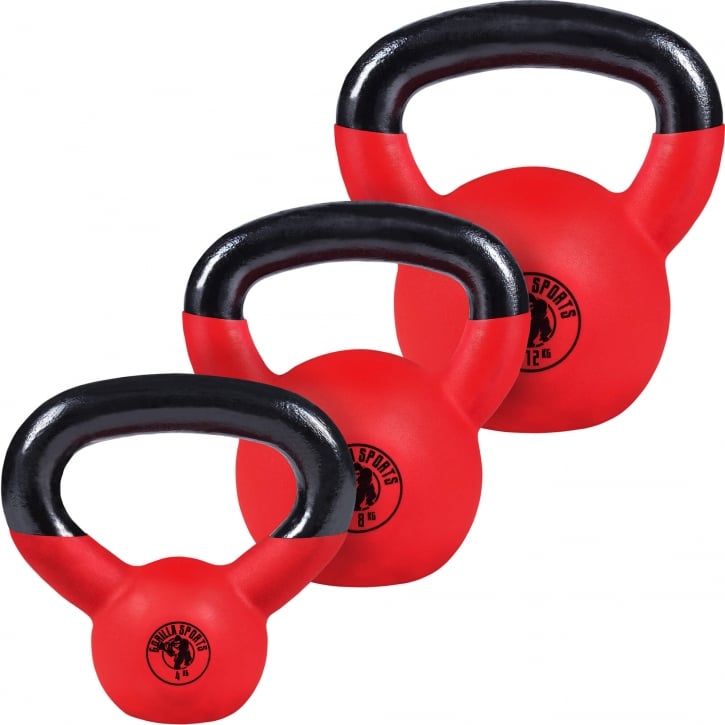 Kettlebell-pakke vinyl 4 kg 8 kg 12 kg