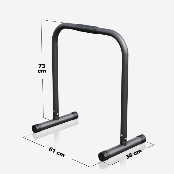 Paralette Push Up Bars Svart Blå Röd