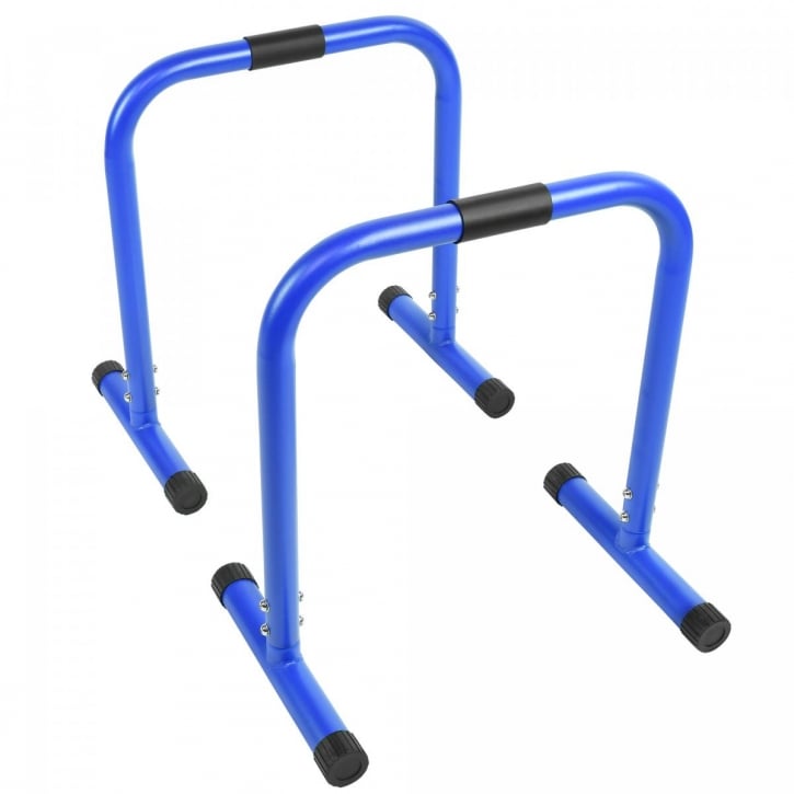 Paralette Push Up Bars Svart Blå Röd