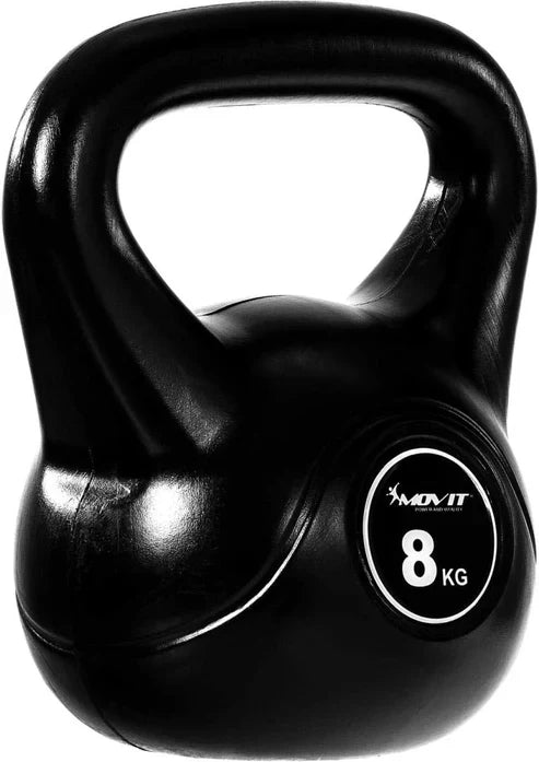 Kettlebell Sort Movit 3-20kg Jern