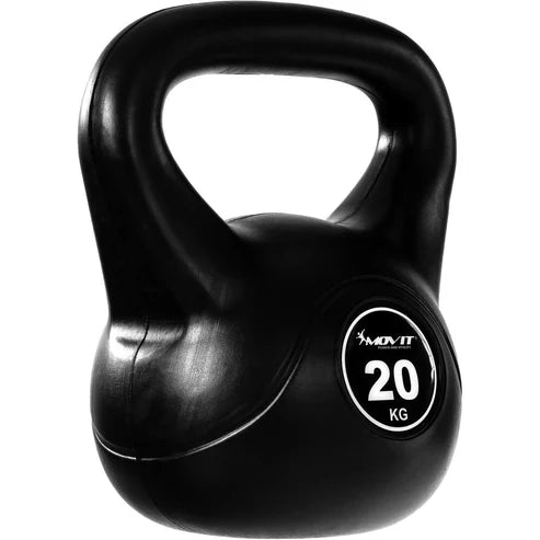 Kettlebell Sort Movit 3-20kg Jern