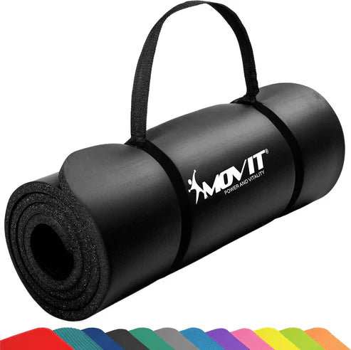 Træningsmåtte Yogamåtte Movit 183x60mcm