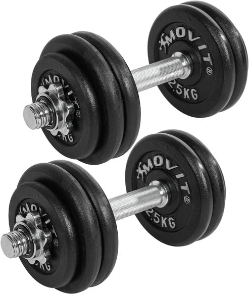 Håndvægte Movit støbejern 2x15kg