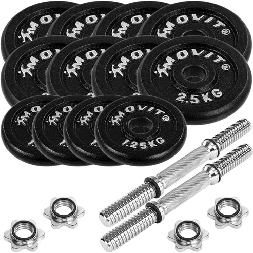 Håndvægte Movit støbejern 2x15kg