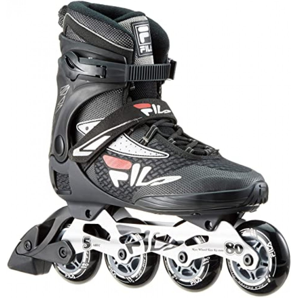 Rulleskøjter LEGACY PRO 80, sort-rød-grå