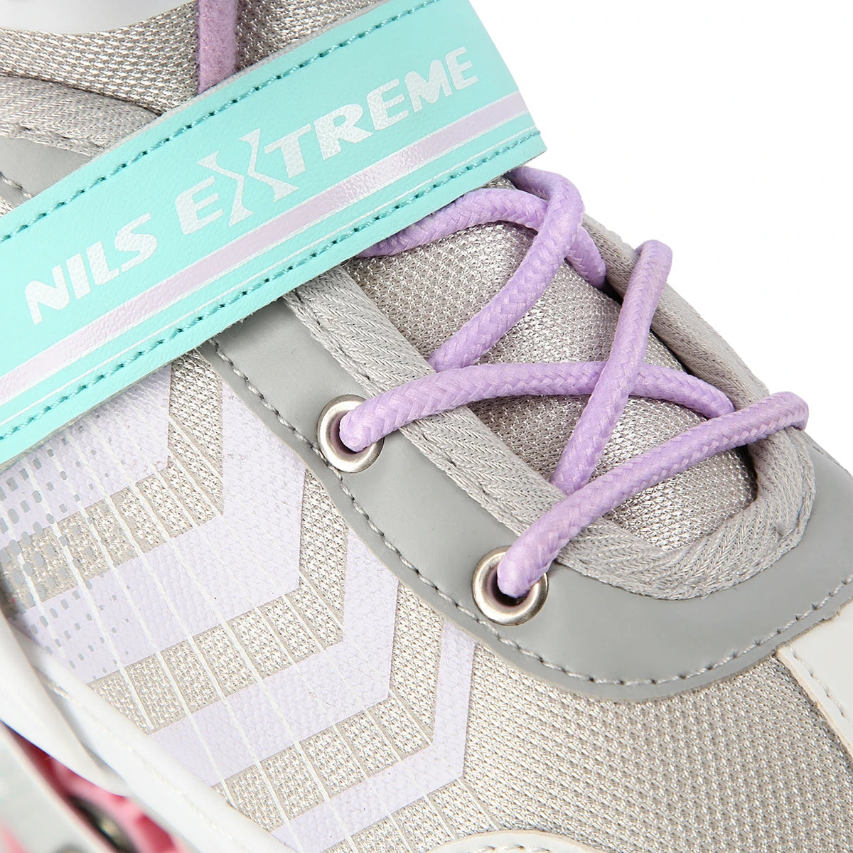 4in1 (rull)uisud NILS EXTREME NH18192, In-line Skates/Hockey Ice Skates, S (29-33), Pink/Mint/White