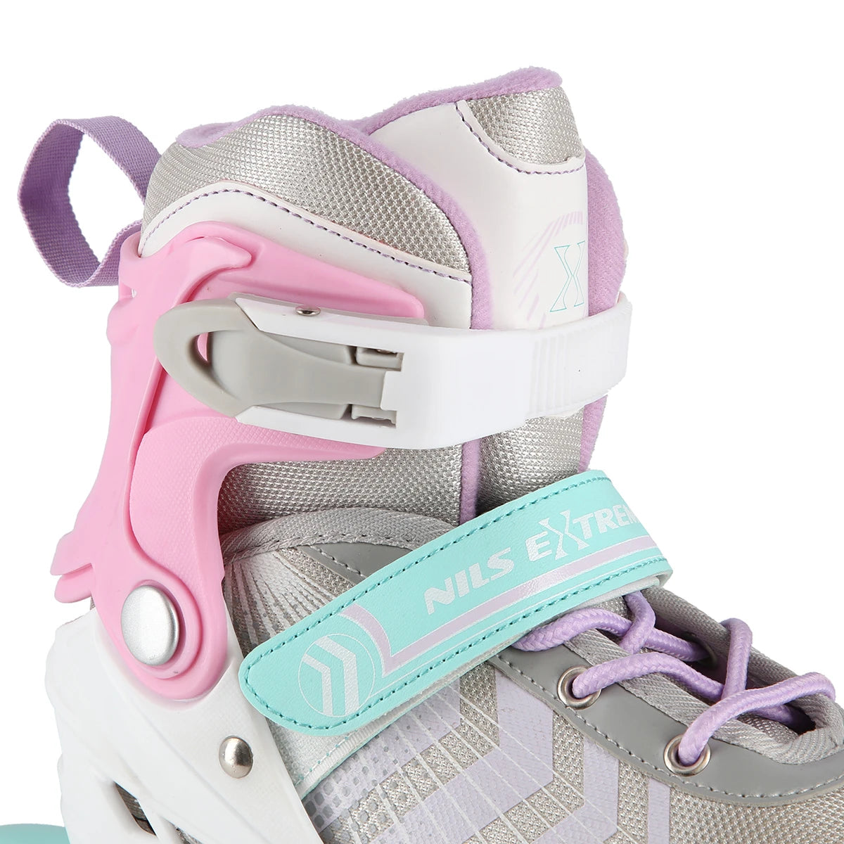 4in1 (rullskridskor) NILS EXTREME NH18192, rosa-mint, L