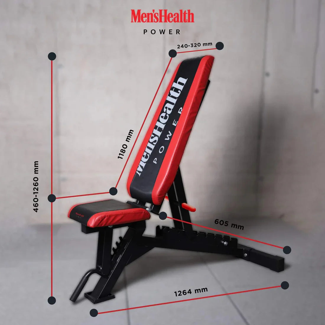 Justerbar vægtbænk Men's Health