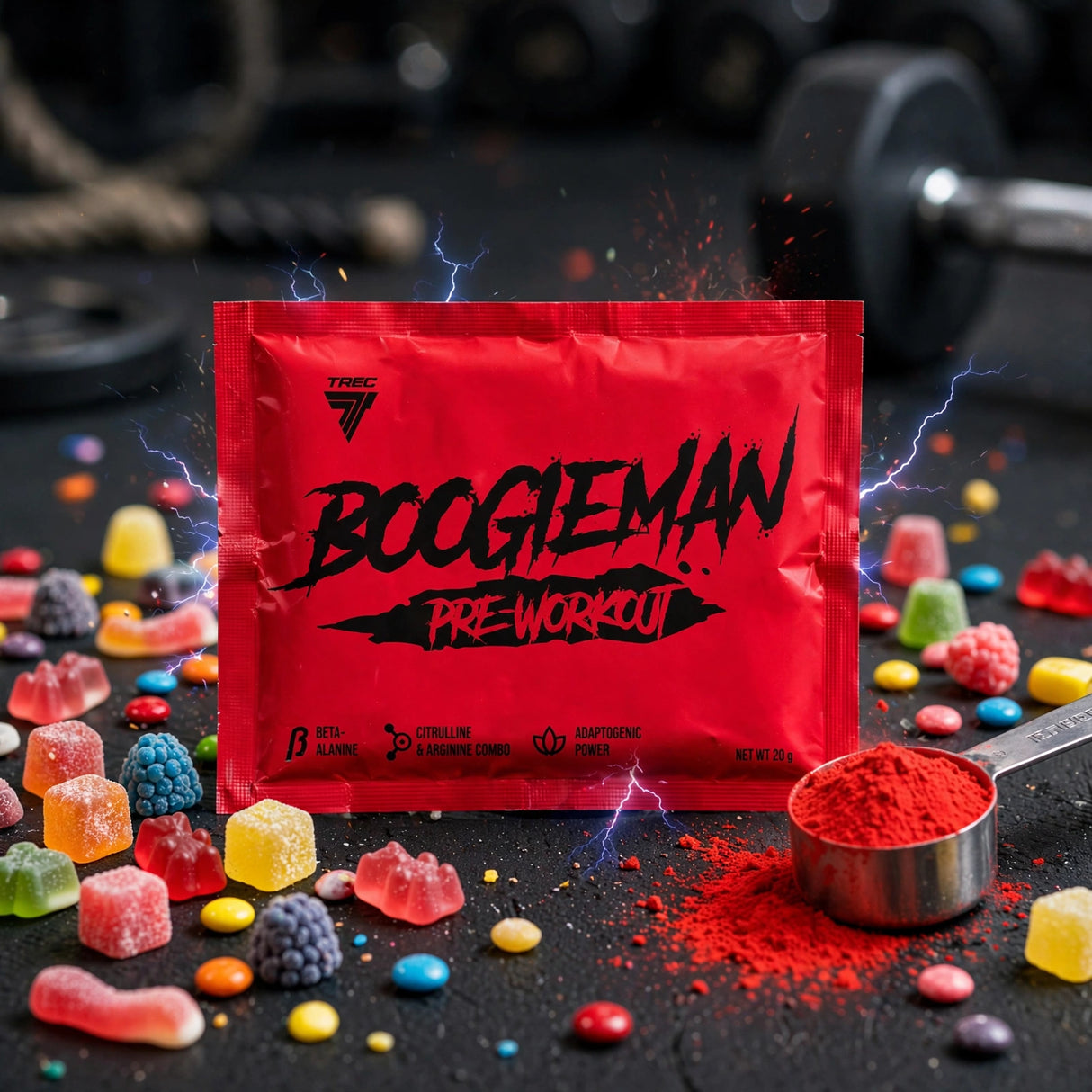 Koffeinpulver TREC Boogieman 20g, Candy