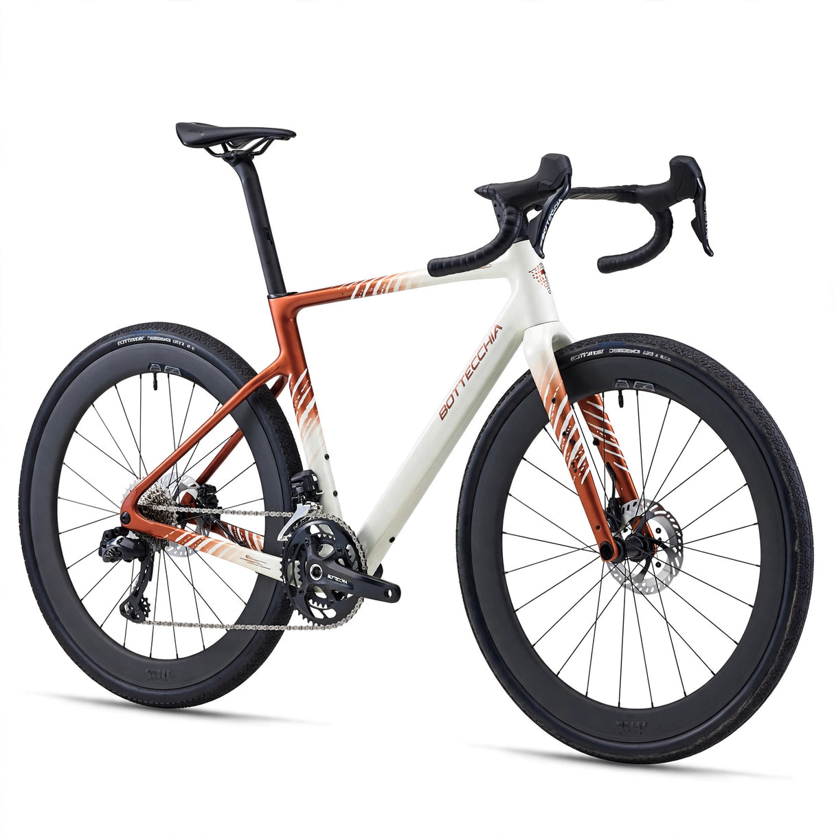 Gravelcykel BOTTECCHIA Gravel Overland - Campagnolo EKAR GT 13s - 08 Biancco Marrone