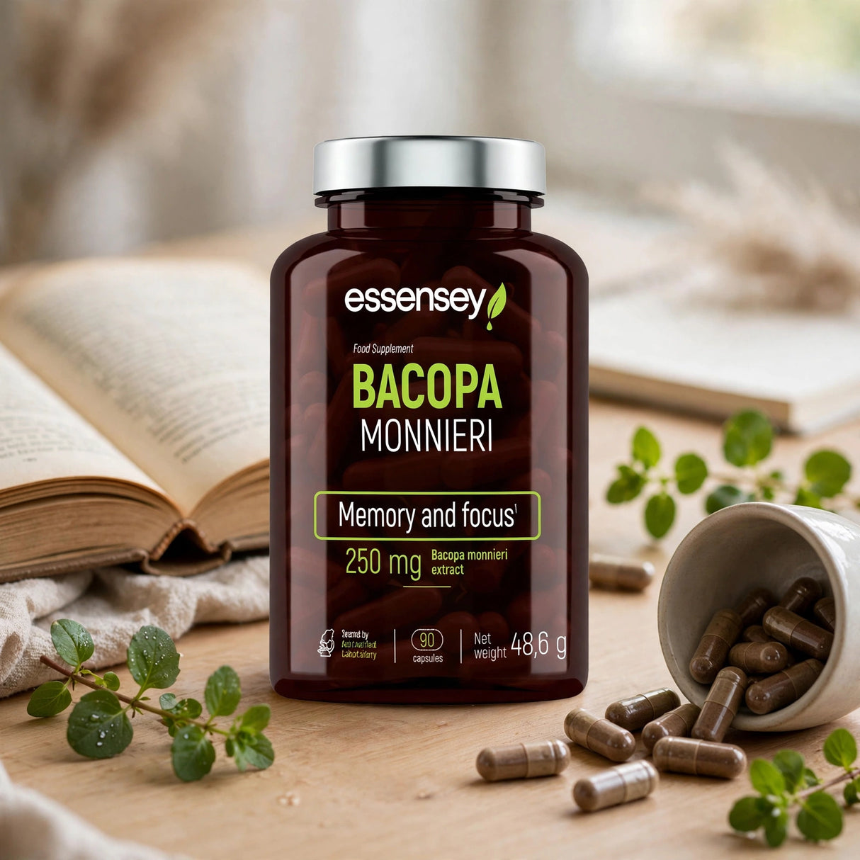 Adaptogen TREC ESSENSEY BACOPA MONNIERI 90 kapslar