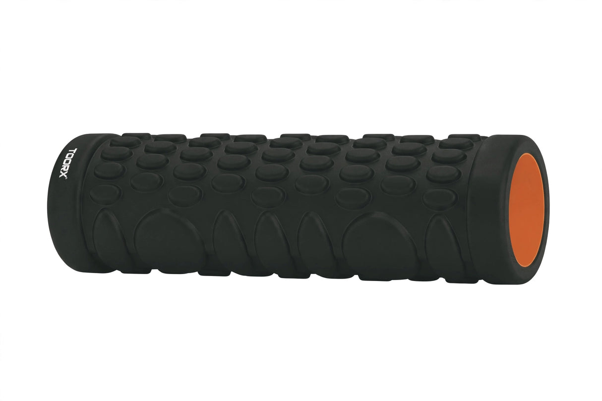 Massage roller TOORX Grid Foam Roller, black-orange