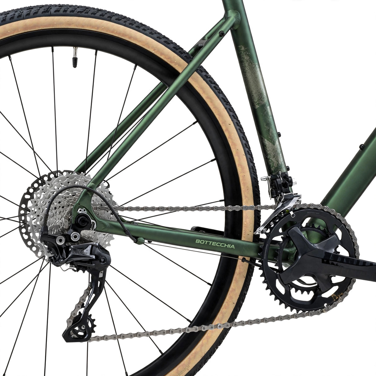 Gravelcykel BOTTECCHIA Gravel Monster - GRX610 24v - C46 Matt Grön