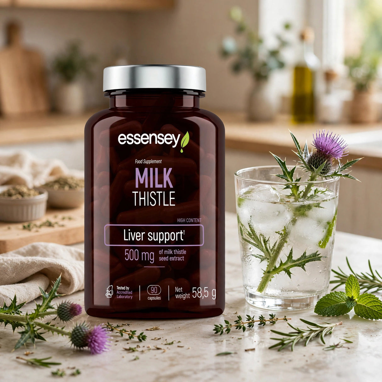 Antioxidant TREC ESSENSEY MILK THISTLE 90 kapslar