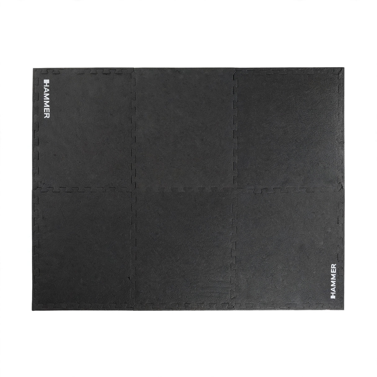 HAMMER Puzzlemat Professional träningsmatta, 156 x 104 x 2,5 cm, 6 delar