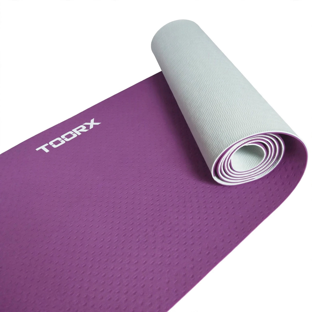 Yogamatta TOORX Yoga Mat, vinröd-grå