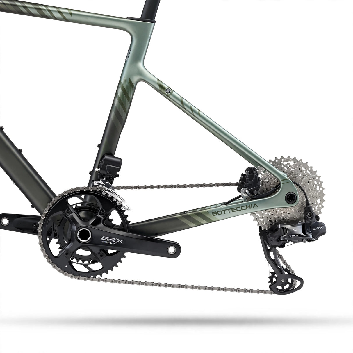 Gravelcykel BOTTECCHIA Gravel Overland - GRX610 24s - 59 Grön