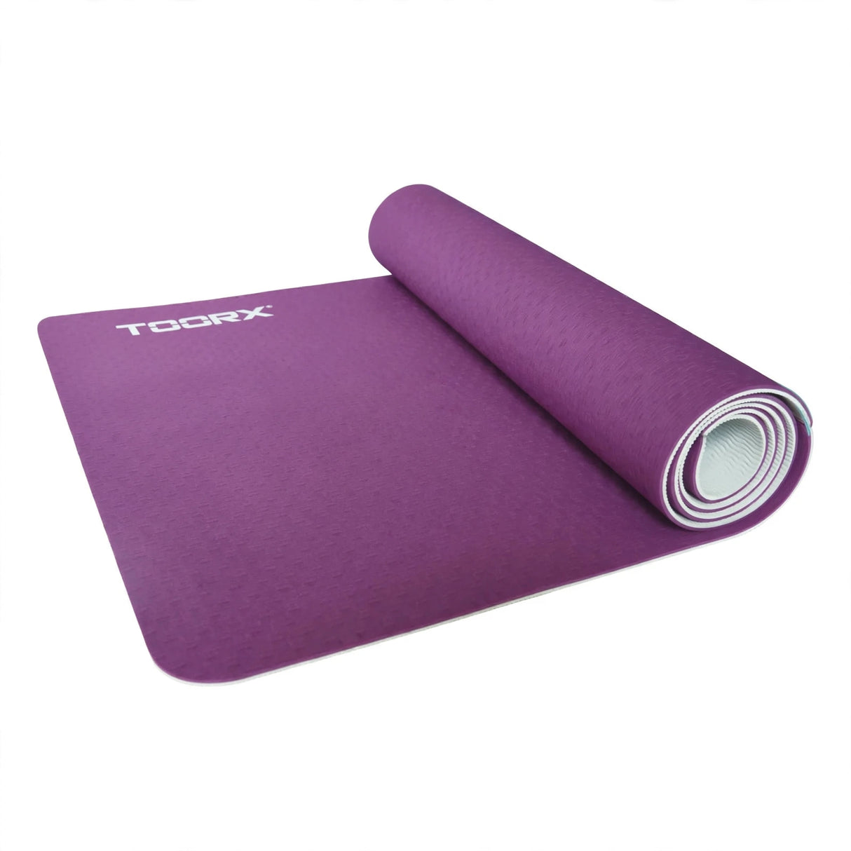 Yogamatta TOORX Yoga Mat, vinröd-grå