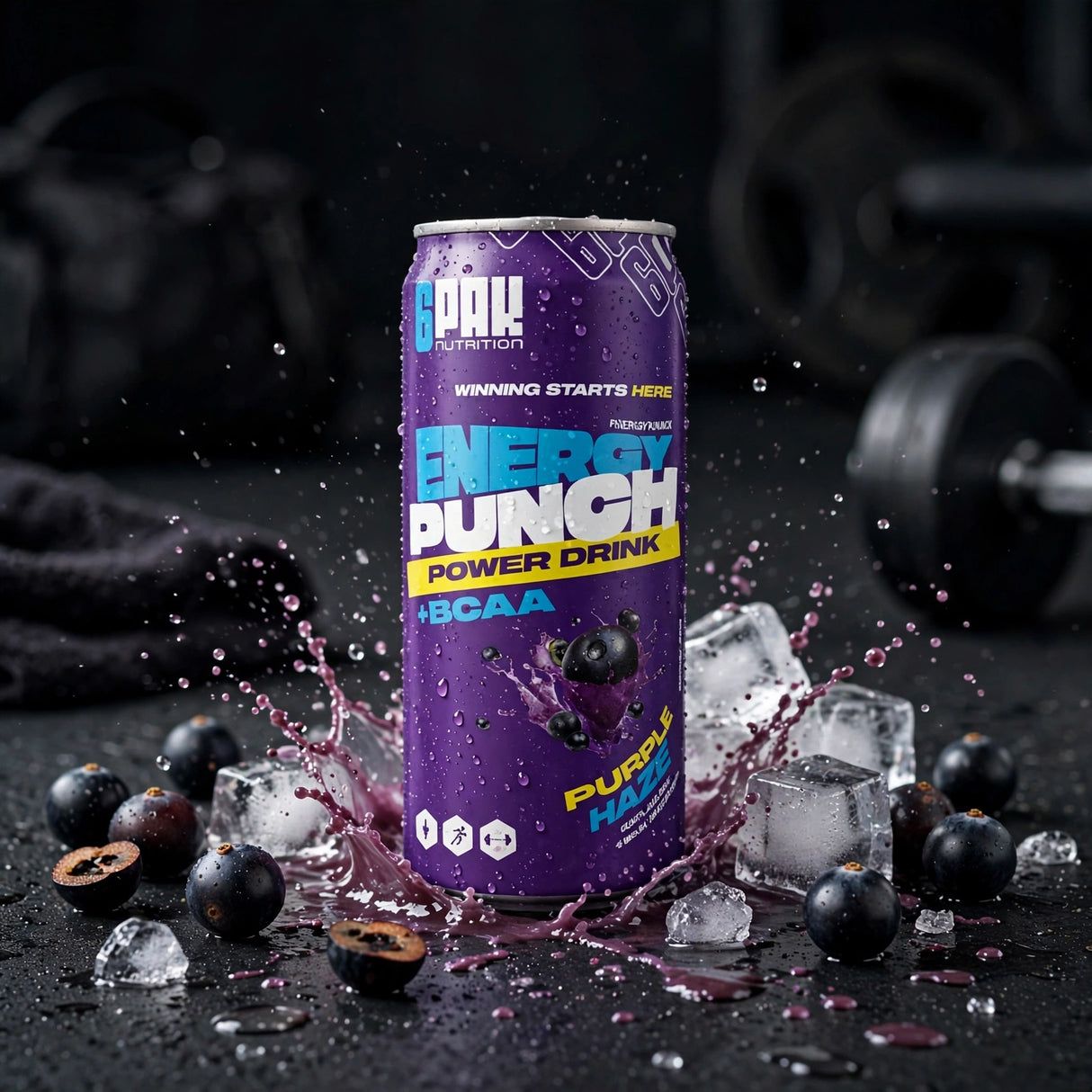 Energidryck 6PAK Energy Punch 250ml, Acai