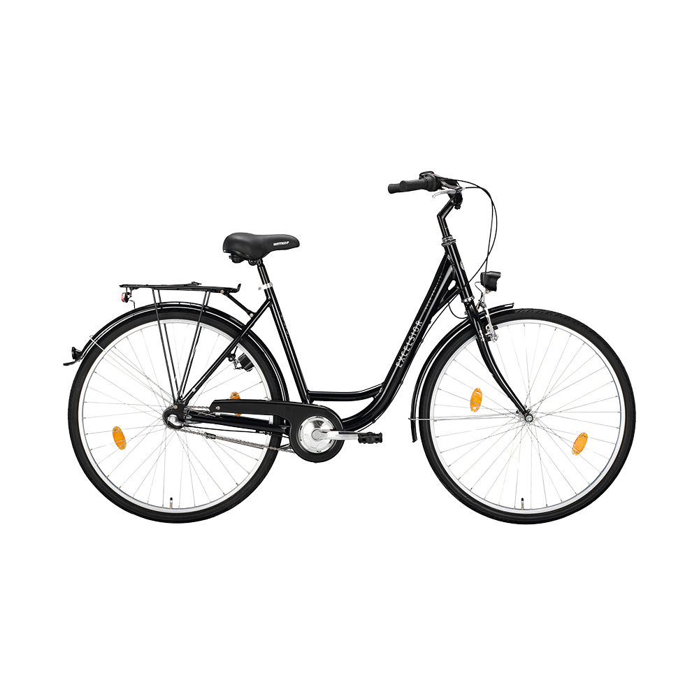 Damcykel EXCELSIOR Road Cruiser Alu, 28", 3vxl, svart