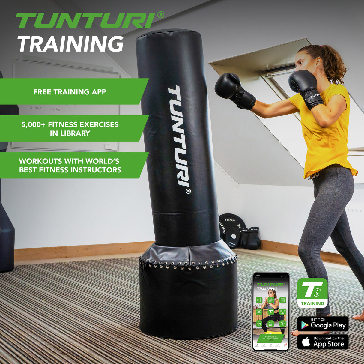 Fristående boxningssäck Tunturi Free Stand Boxing Bag