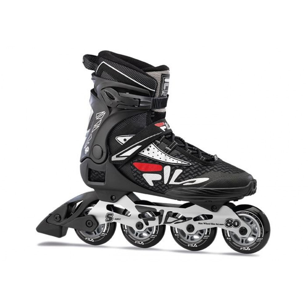 Rulleskøjter LEGACY PRO 80, sort-rød-grå