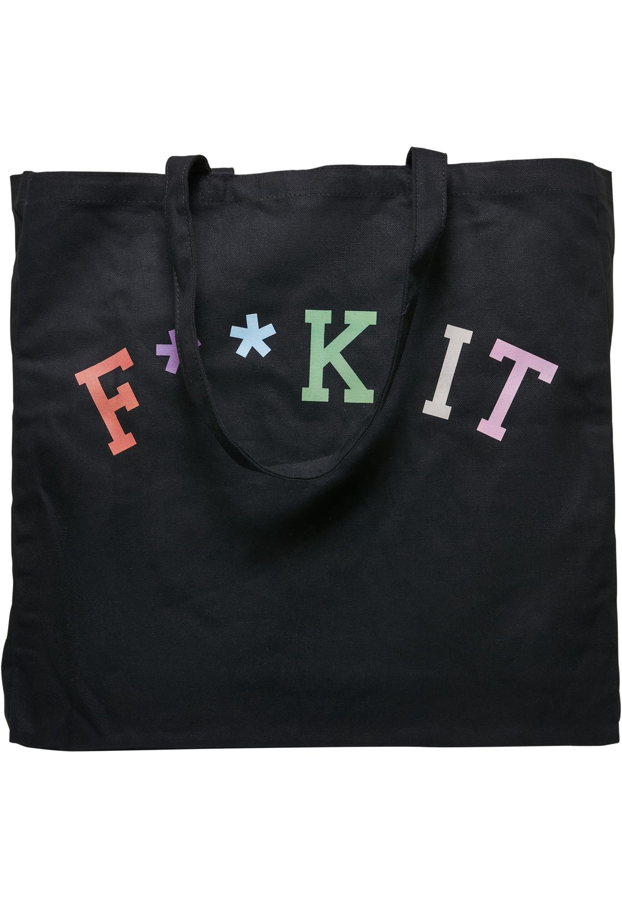 Fuck It Oversize Canvas Tote Bag black one size - workoutbrands.com