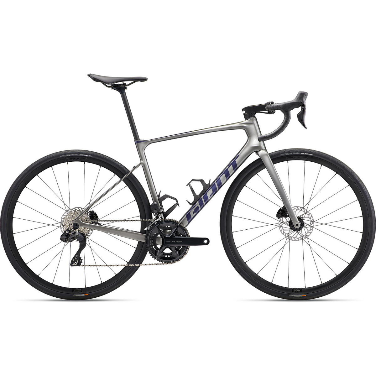 Landevejscykel GIANT Defy Advanced 1, Charcoal/Milky Way
