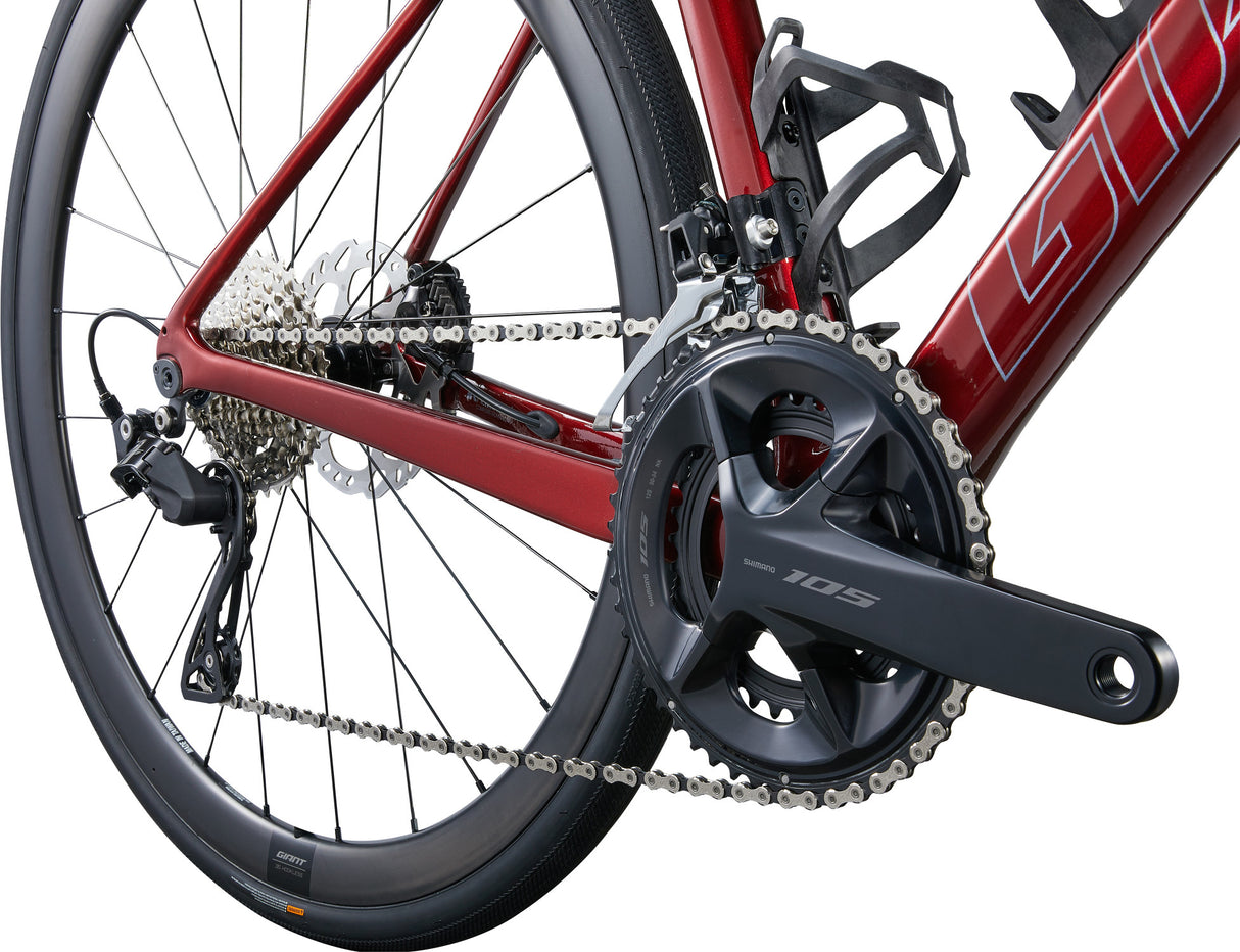 Landsvägscykel GIANT Defy Advanced Pro 2, Carbon/Sangria