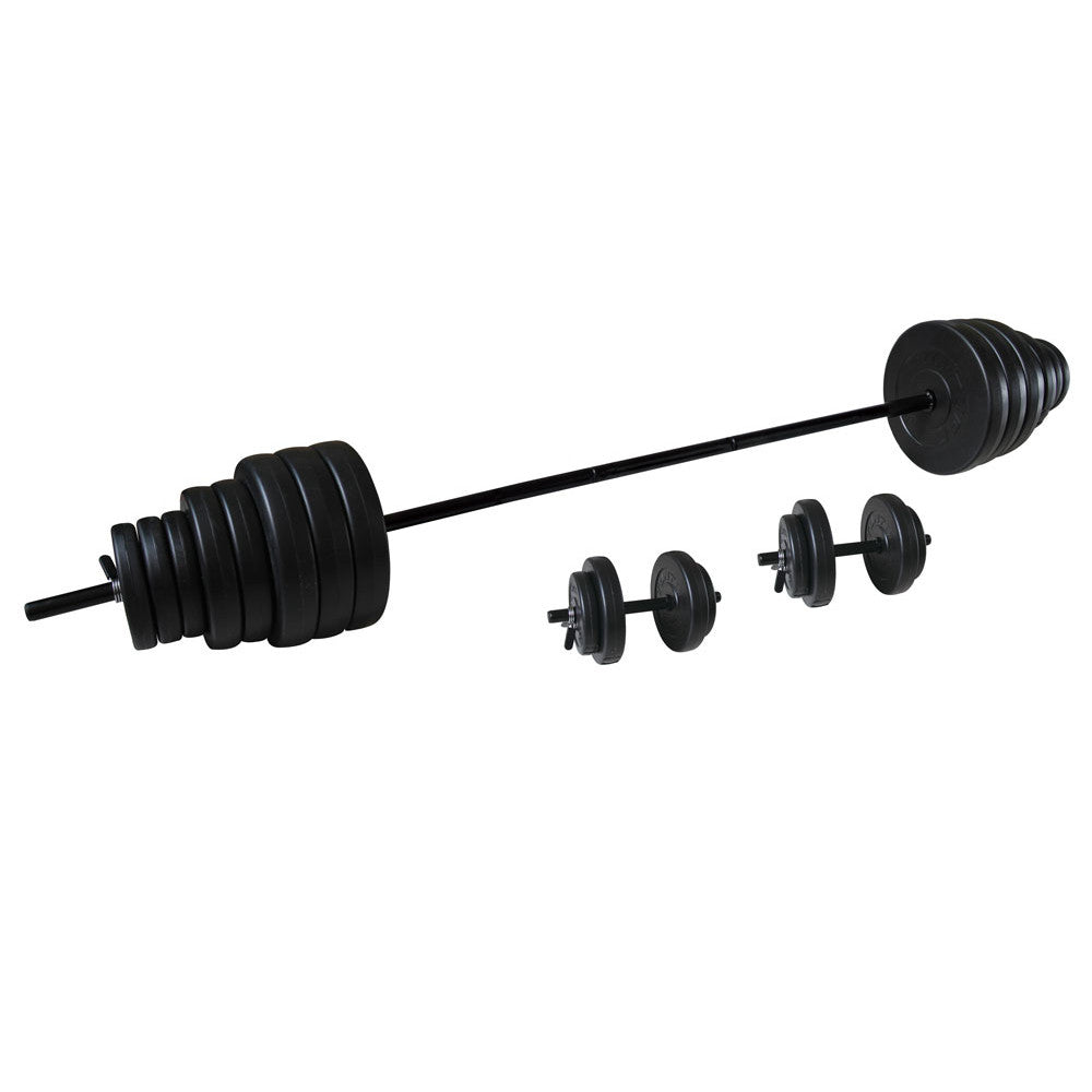 TUNTURI Vinyl Hantel-/Skivstångsset 50kg