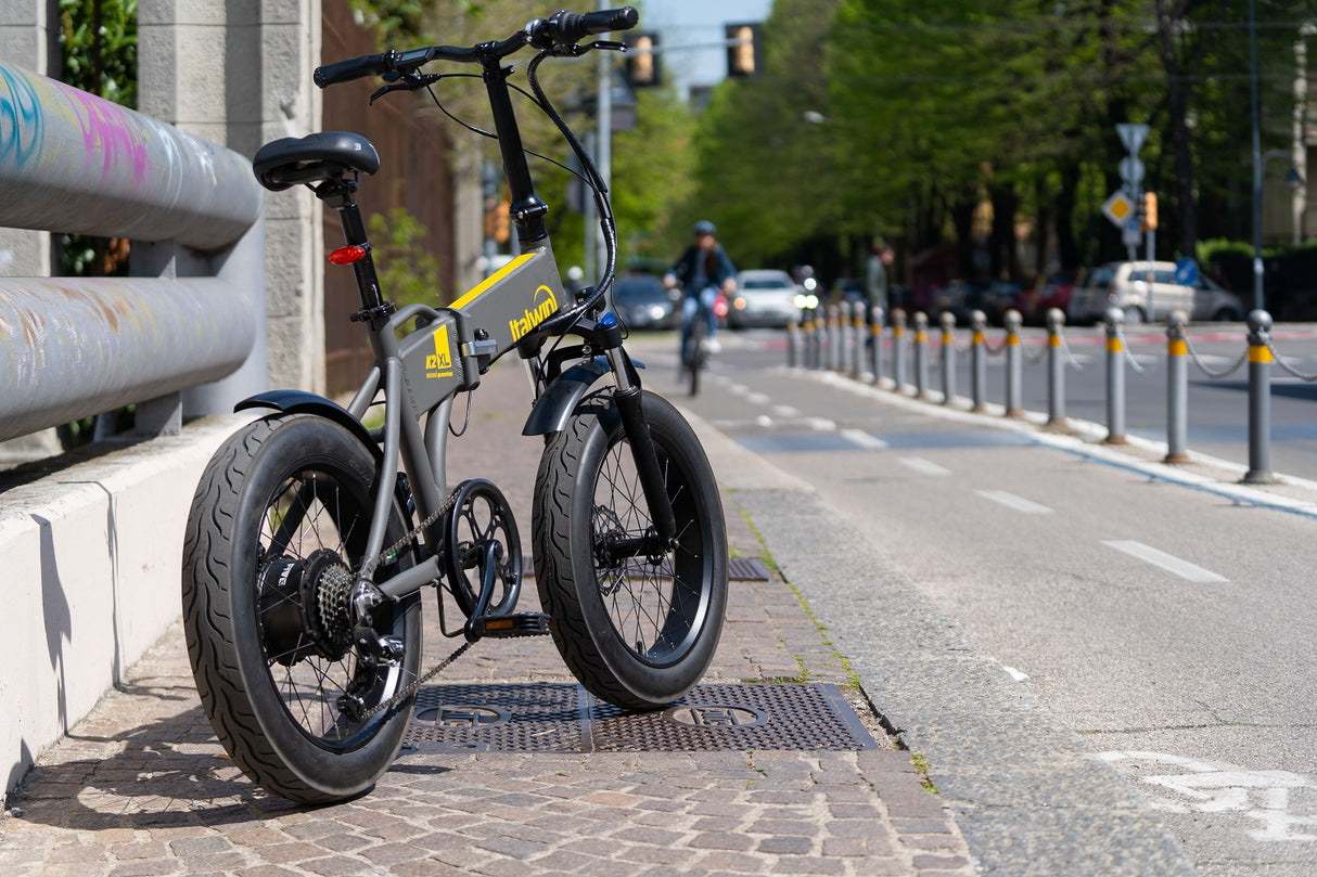 Hopfällbar elcykel ITALWIN K2 XL (36V / 10,5 Ah), vit