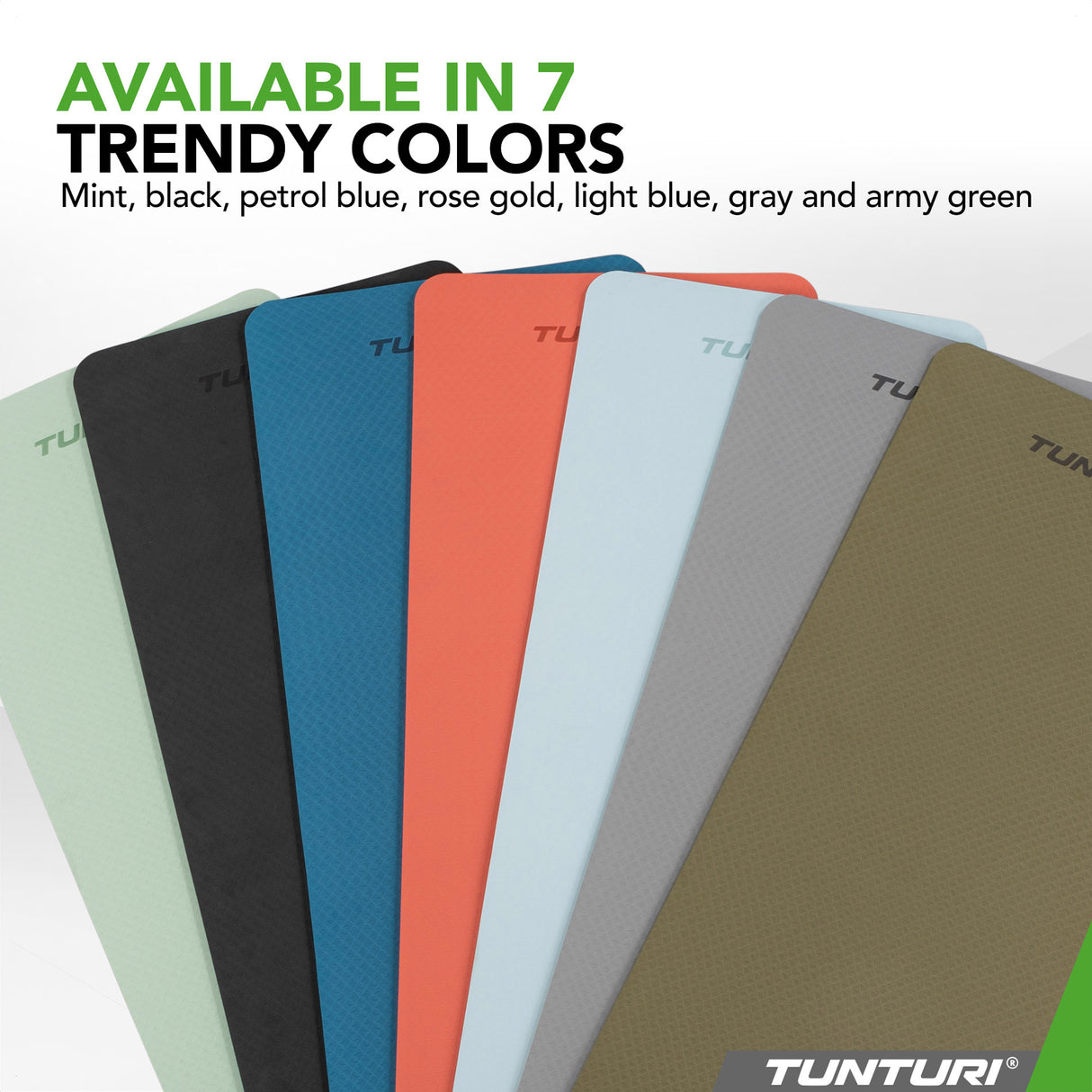 Yogamatta Tunturi Yogamat 8mm, Svart