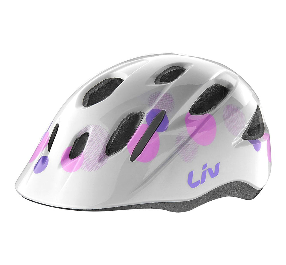 Barnhjälm GIANT Musa, Gloss Bubble White