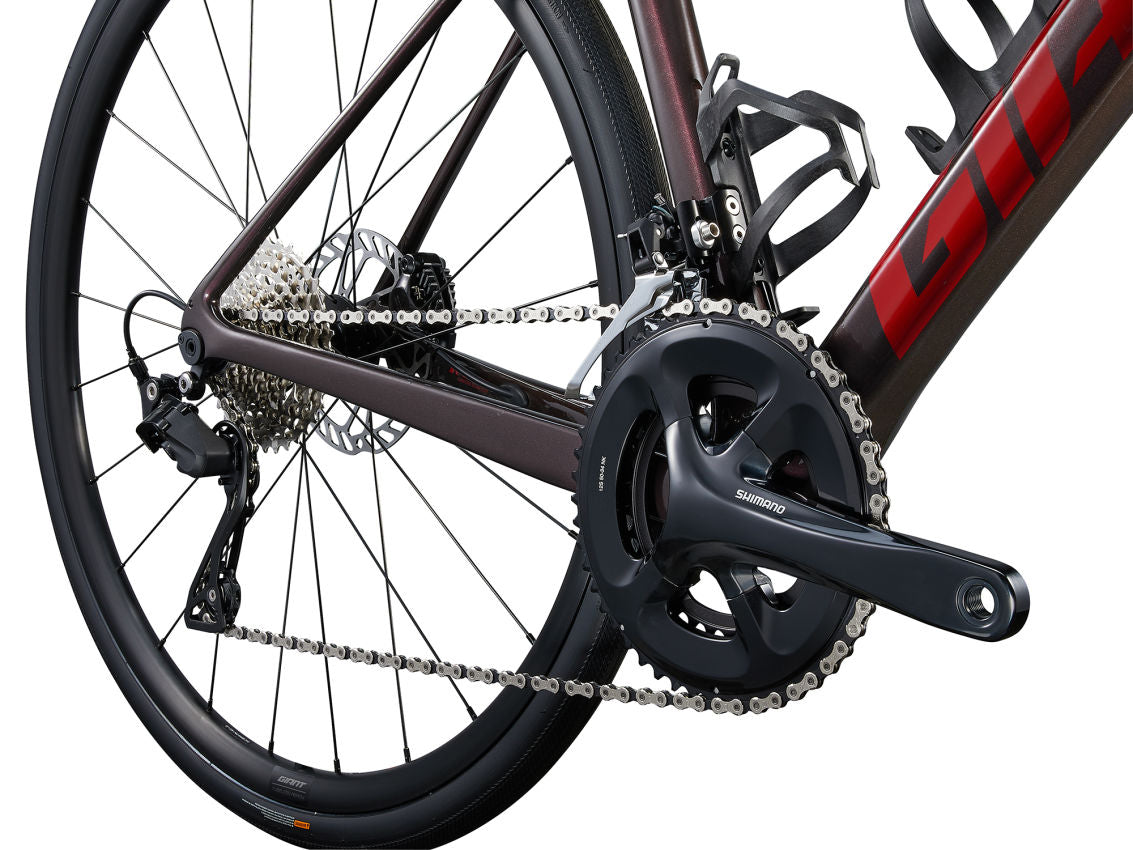 Landevejscykel GIANT Defy Advanced 2, Tiger Red