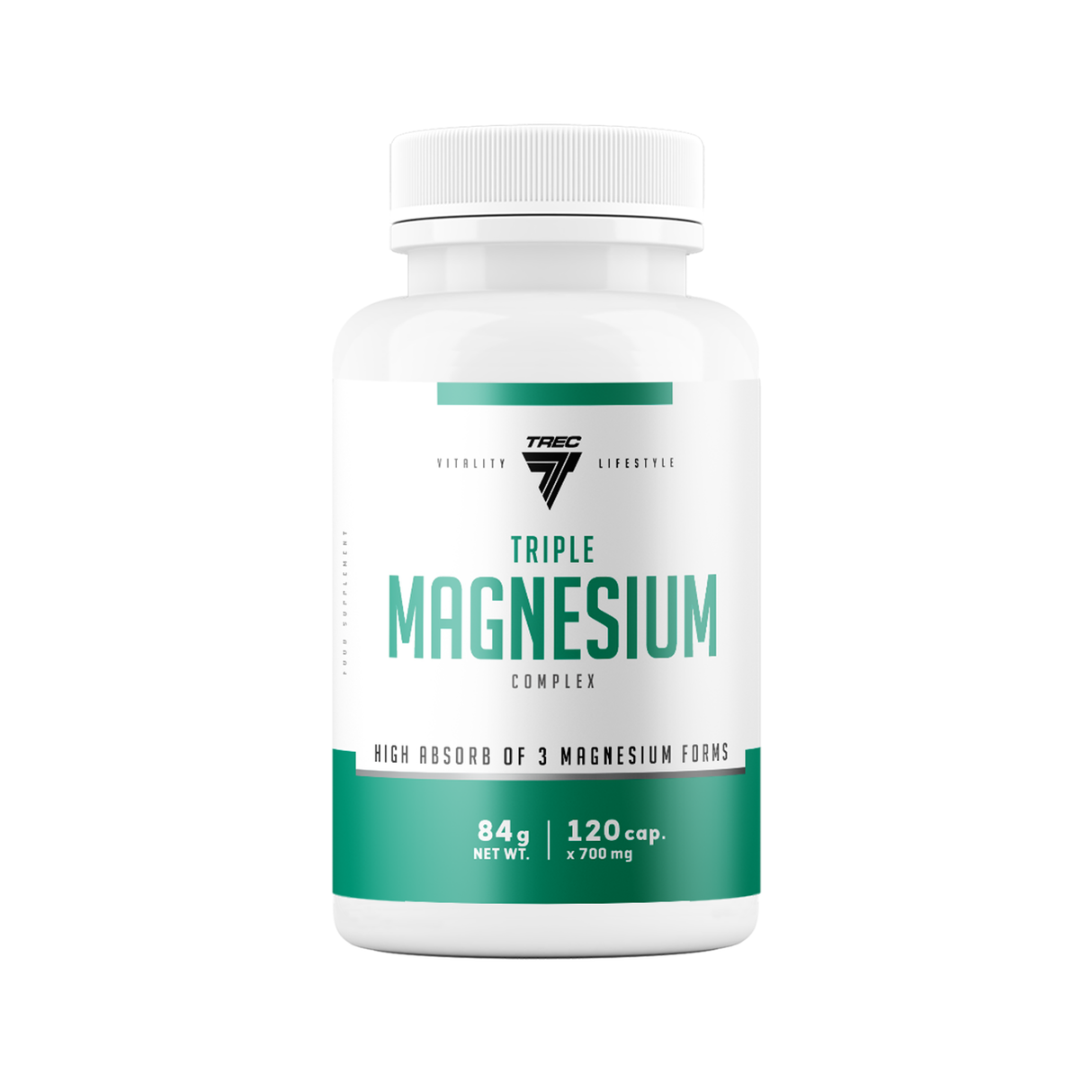 Magnesium TREC TRIPLE MAGNESIUM COMPLEX 120 kapslar