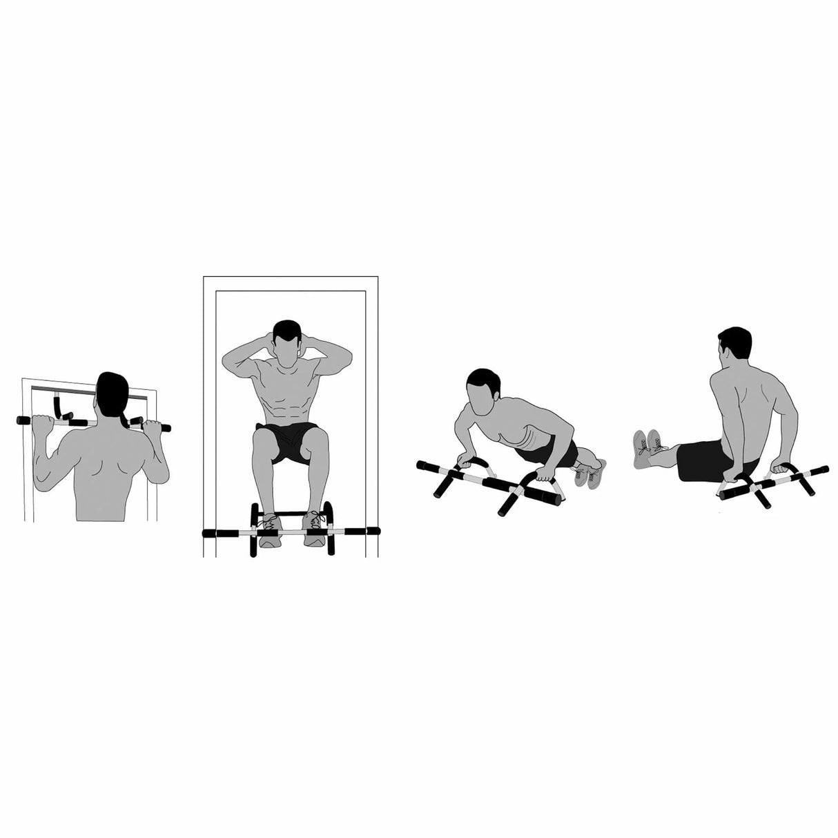 Multifunktionel Pull Up Stang Dør Tunturi