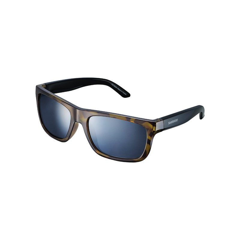 Solglasögon SHIMANO Brown Tortoise, Smoke Silver Mirror