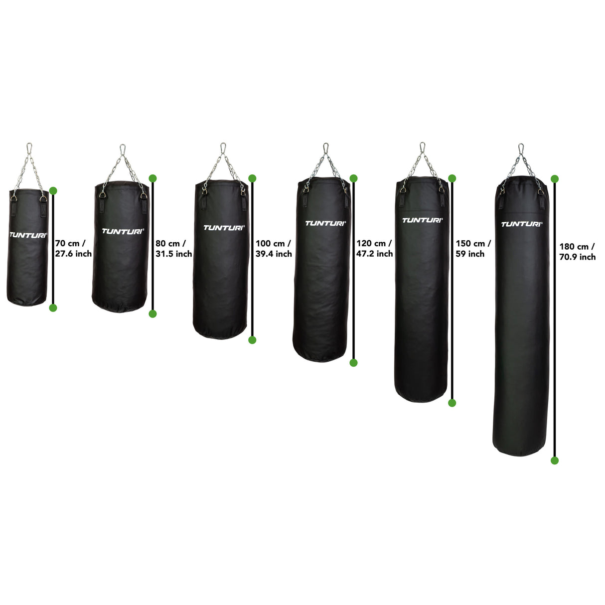 Boxningssäck Tunturi Boxing Bag 80 cm, inkl. kedja