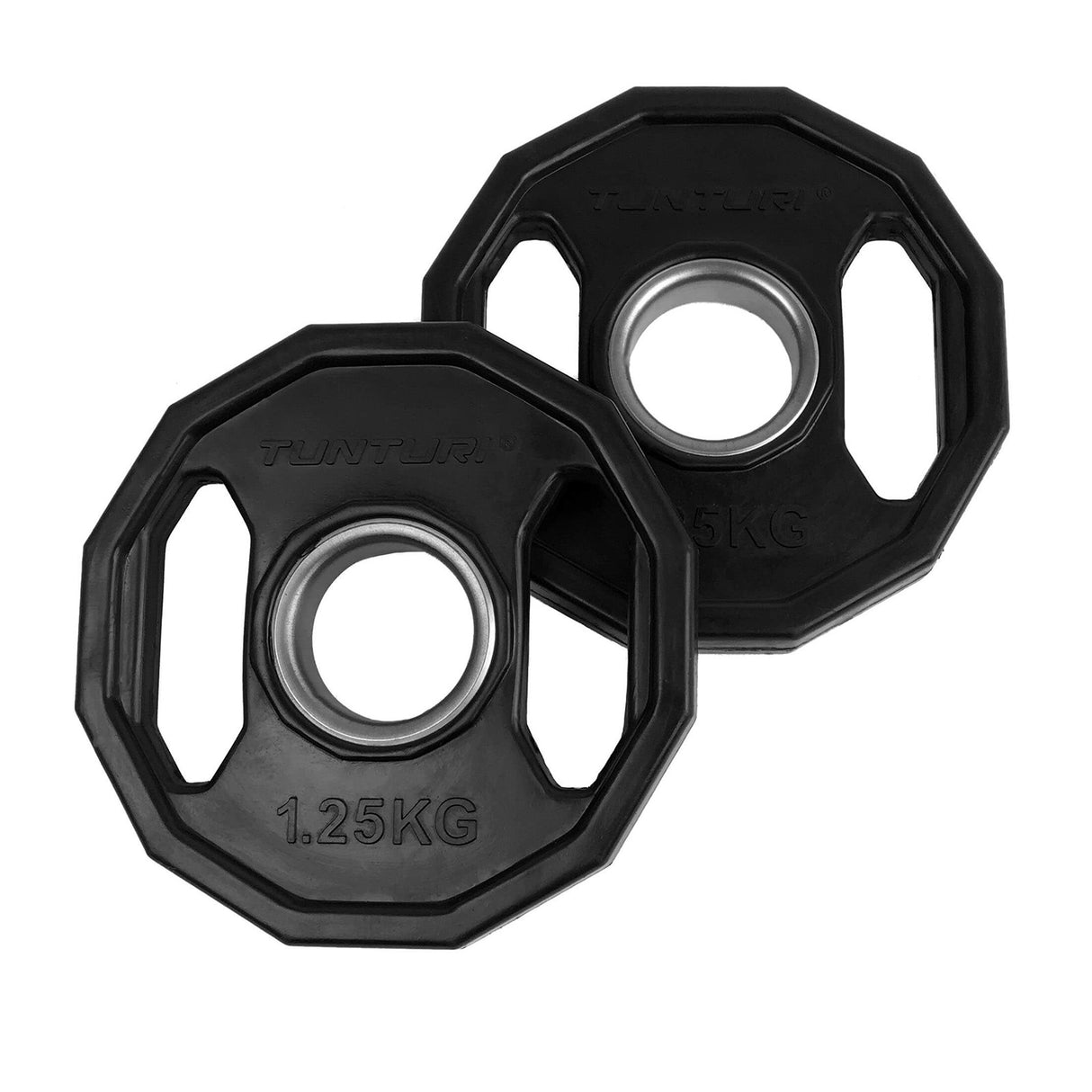 Viktskivor TUNTURI Olympic Rubber Plates, 50 mm, 1.25 kg