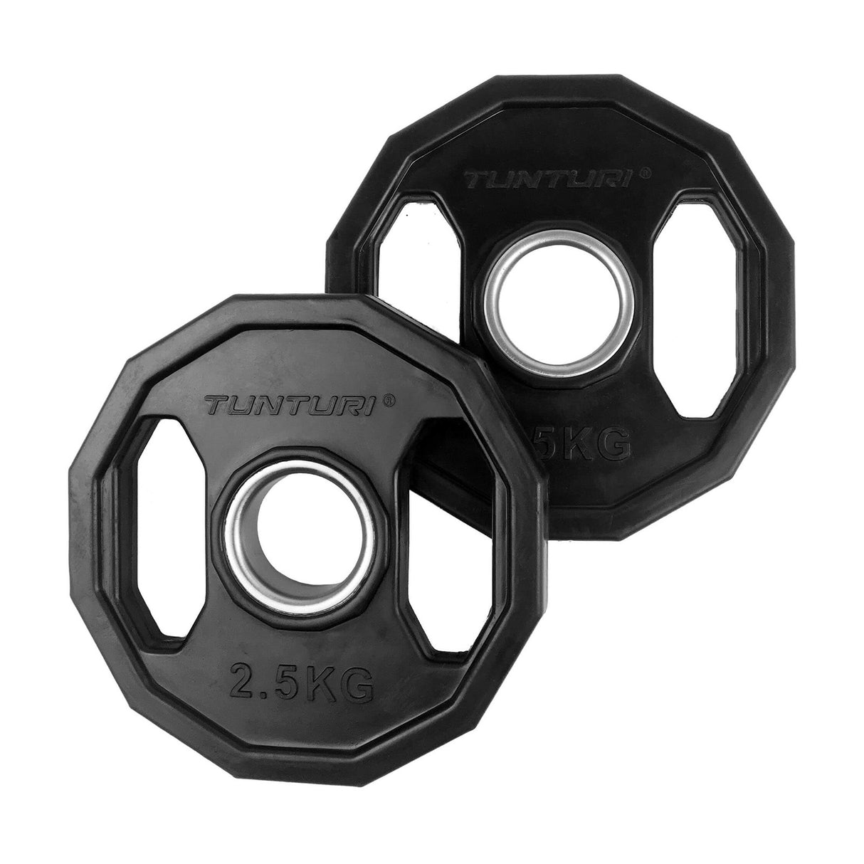 Viktskivor TUNTURI Olympic Rubber Plates, 50 mm, 2.5 kg