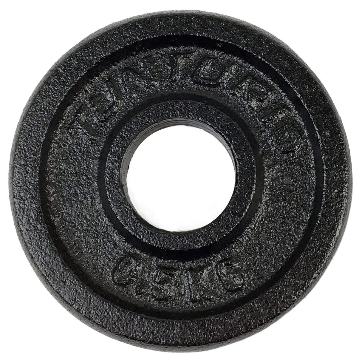 Vægtskiver TUNTURI Plates Black, 30 mm, 0,5 kg