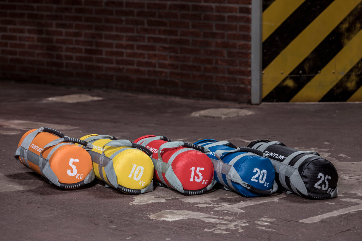 Sandsæk TUNTURI Power Bag 10 kg – Gul