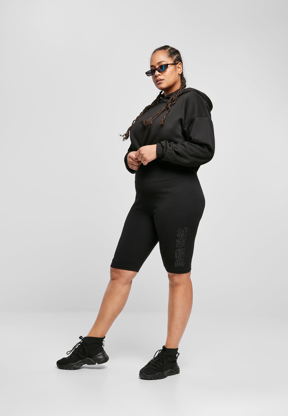 UC højtaljede cykelshorts med mærke