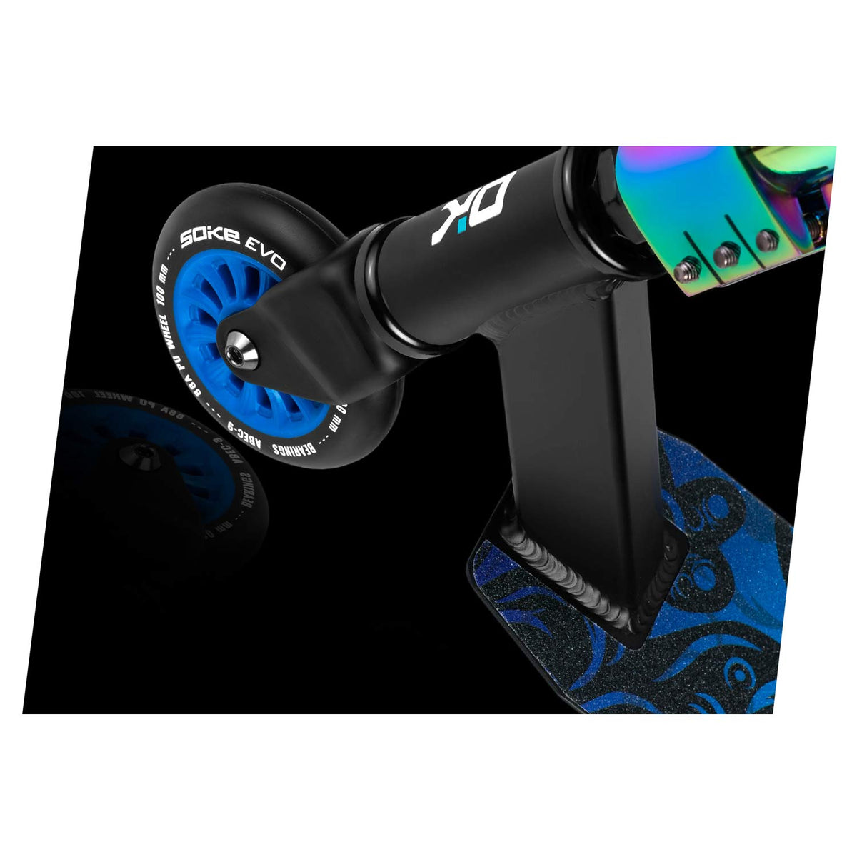Trick-løbehjul SOKE EVO, sort-neochrome