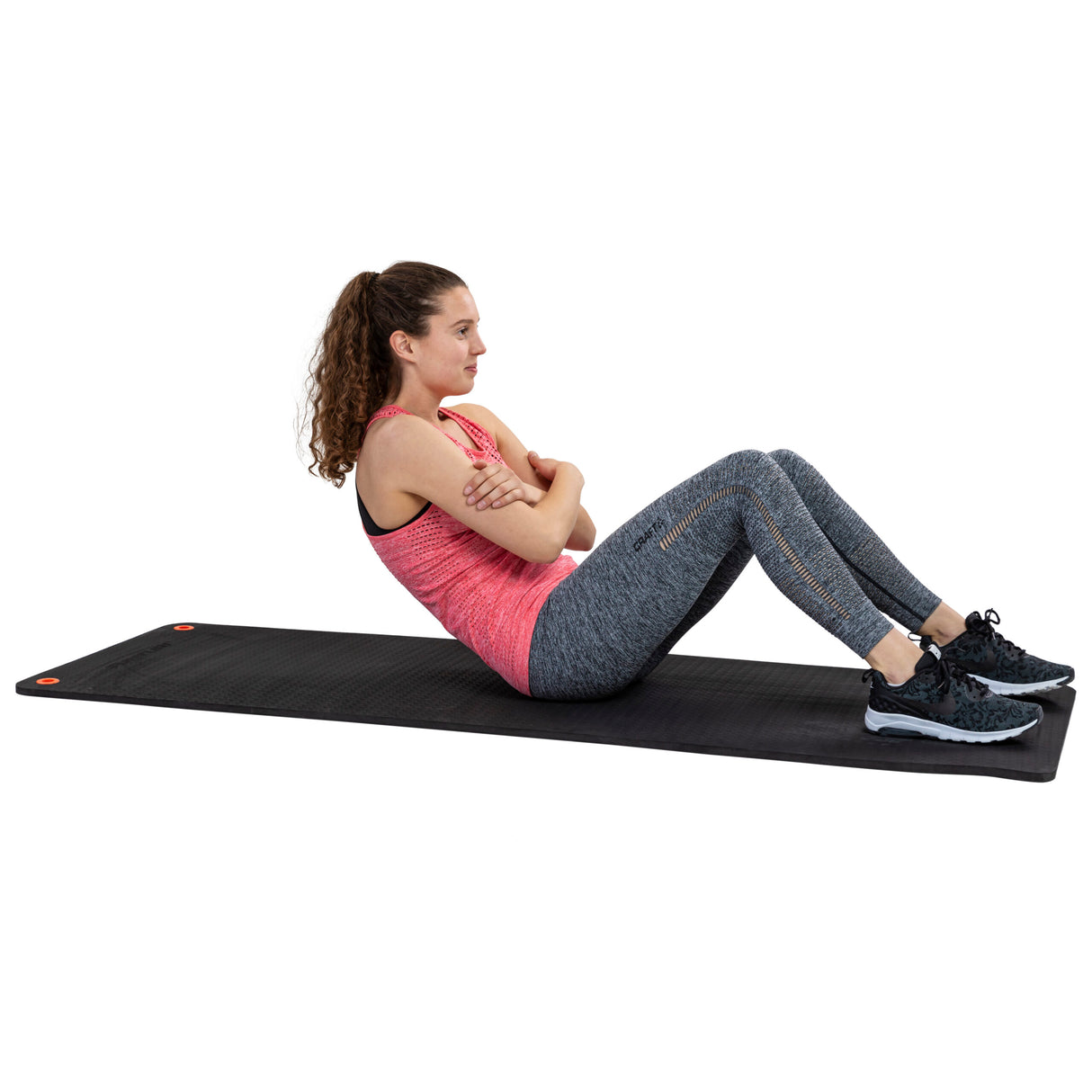 Træningsmåtte Yogamåtte TUNTURI Pro 140 cm – Sort