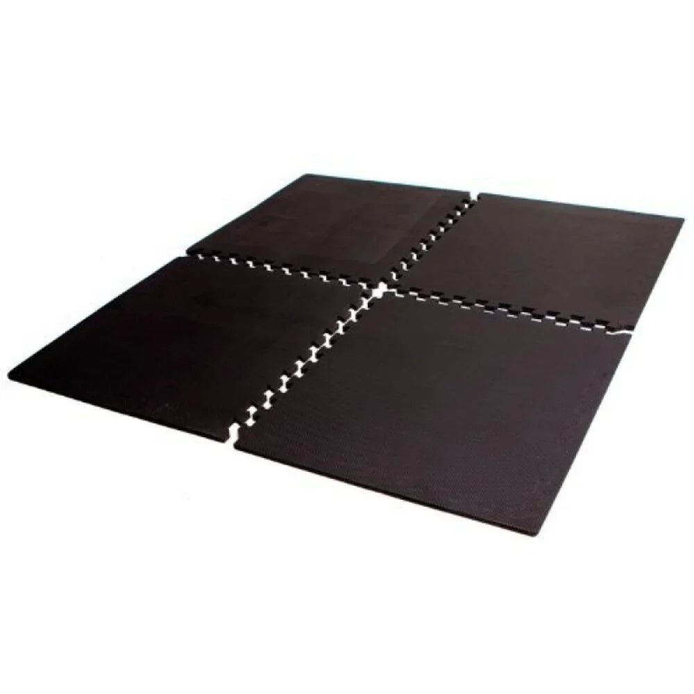 TOORX Interlocking Mat (122 x 122 x 1,2 cm), 4-delars, grå