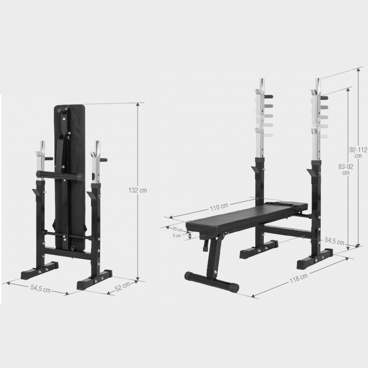 Bænkpres Sammenfoldelig